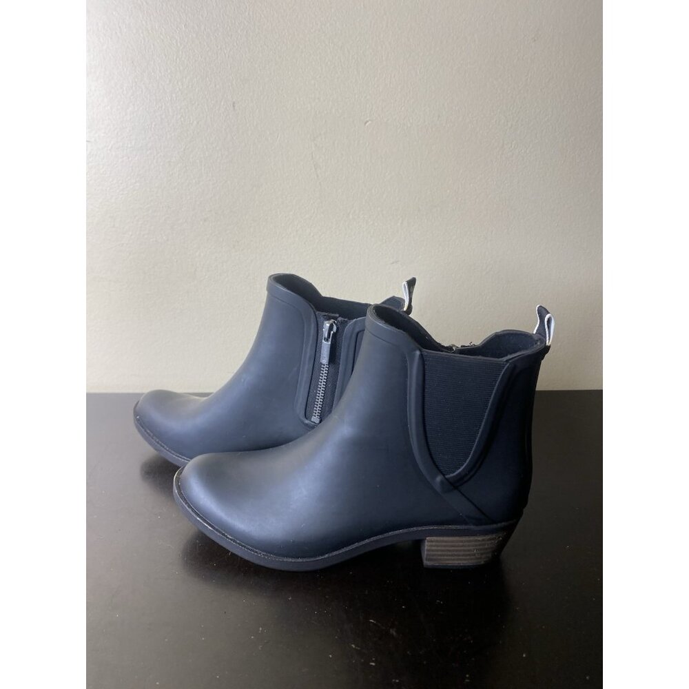Lucky Brand Black Bootie Rubber Size 6M